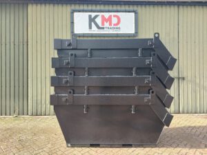 Zwarte portaal containers 2,5m3