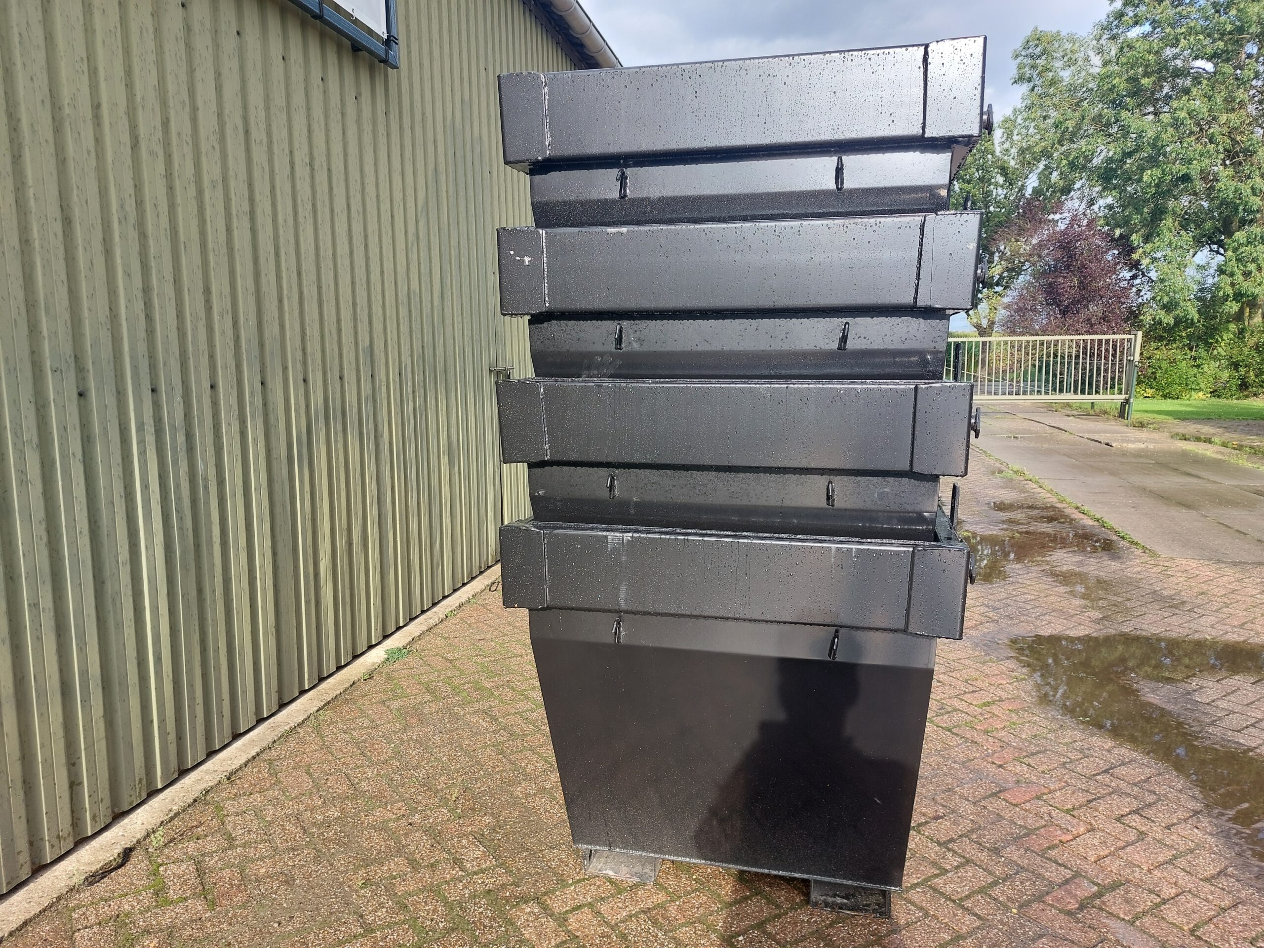 Nieuwe portaal container - 2,5m³ - 2,4m - zwart - Afbeelding 4