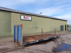 Gebruikte kabel laadvloer container 6 meter blauw