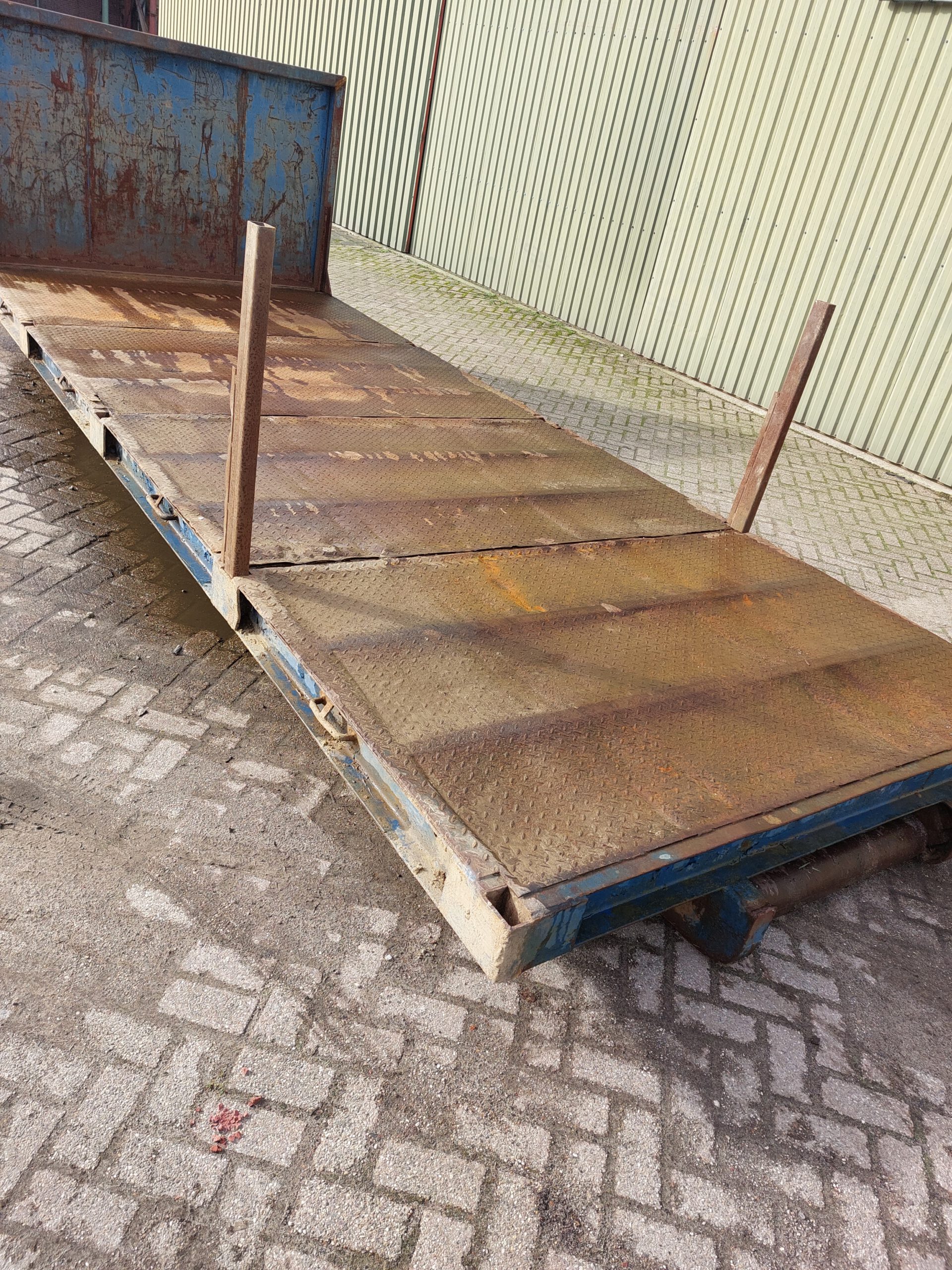 Gebruikte kabel laadvloer container - 5,8m - blauw - Afbeelding 4