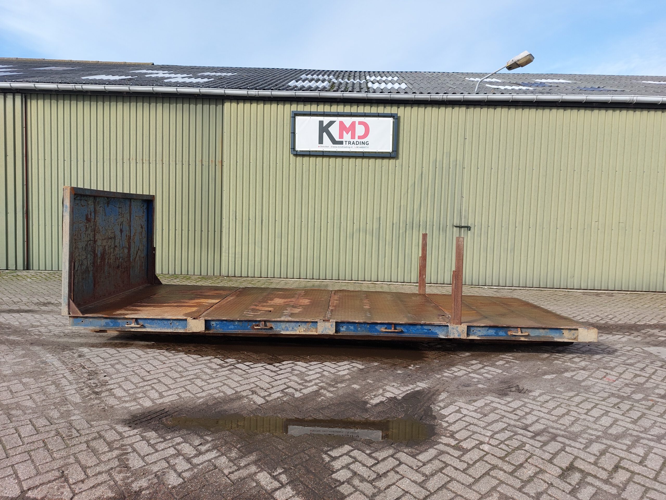 Gebruikte kabel laadvloer container - 5,8m - blauw - Afbeelding 5