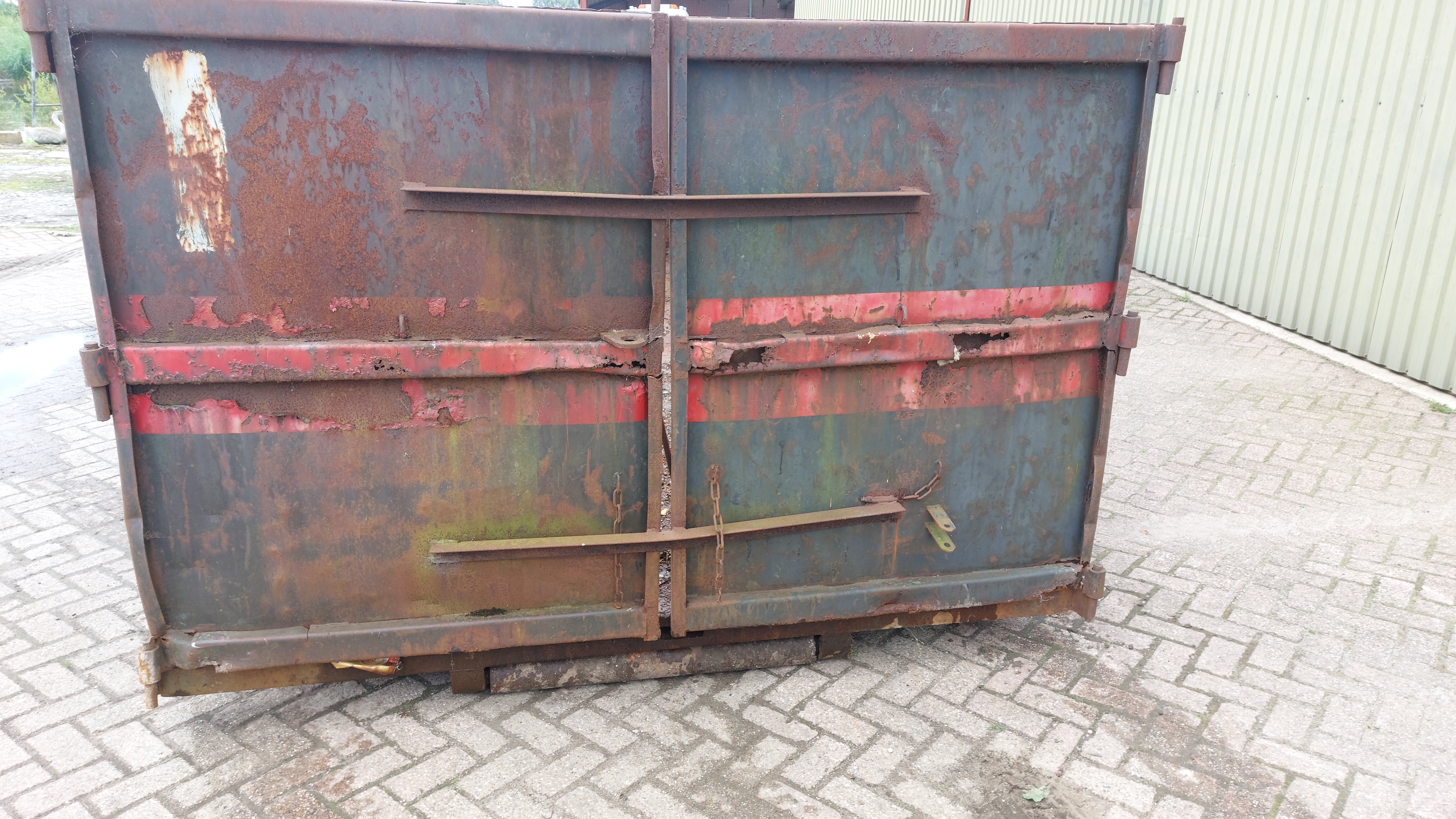 Gebruikte kabel container - 17m³ - 5,5m - rode streep - Afbeelding 4