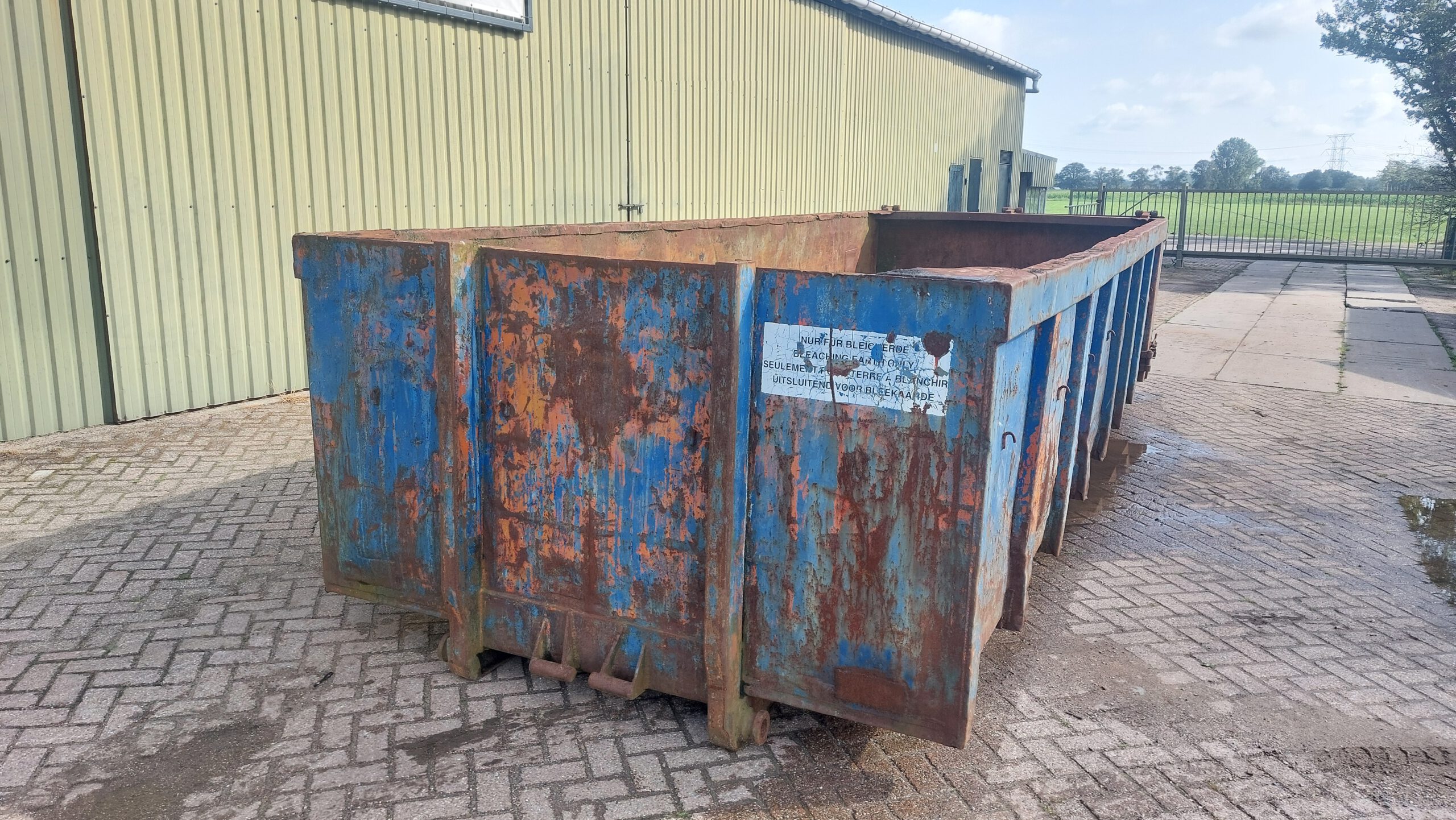 Gebruikte kabel container - 18m³ - 6,5m - blauw - Afbeelding 2