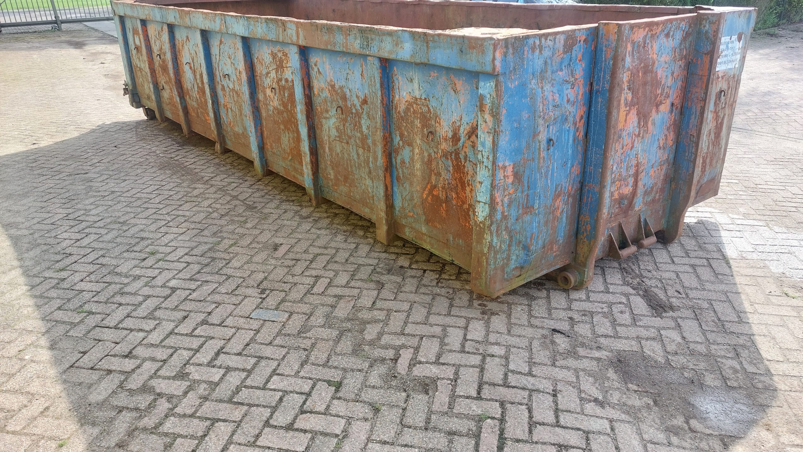 Gebruikte kabel container - 18m³ - 6,5m - blauw - Afbeelding 3