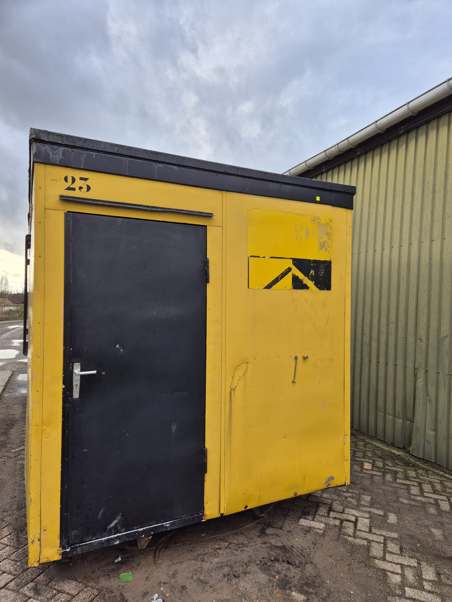 Gebruikte schaftkeet voor kabelsysteem - geel/zwart - Afbeelding 2