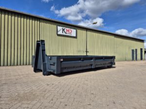 Antraciet grijze haakarm ECO Plus container 7m3