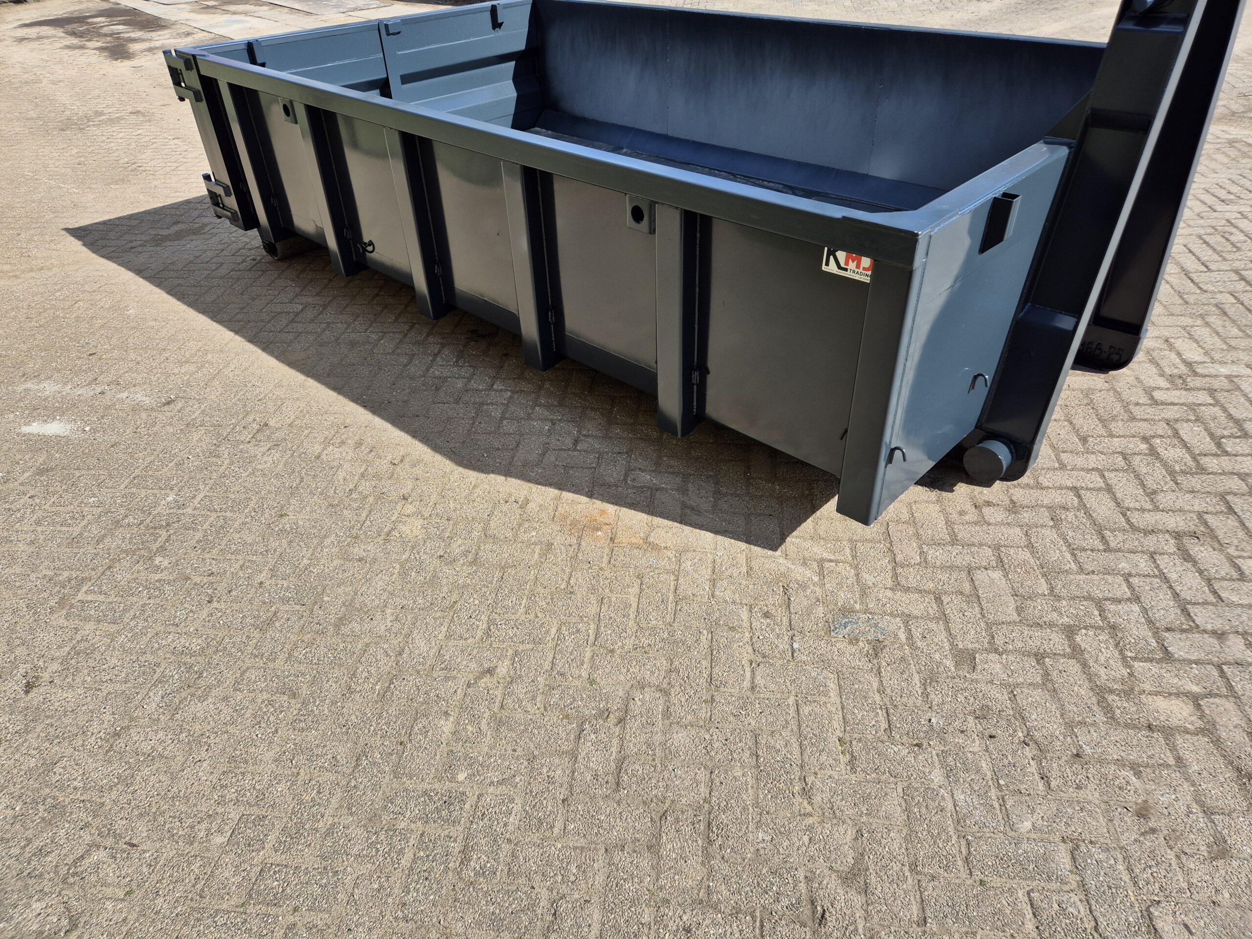 Nieuwe haakarm container standaard - 7m³ - 4m - antraciet grijs - Afbeelding 3