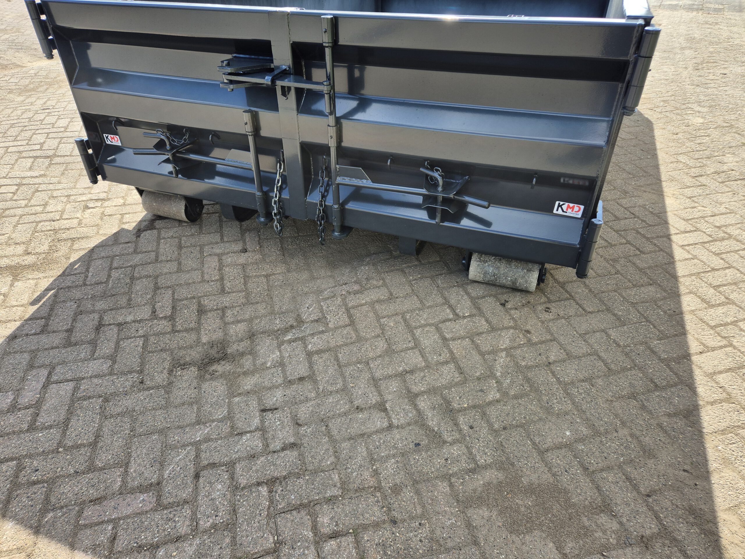 Nieuwe haakarm container standaard - 7m³ - 4m - antraciet grijs - Afbeelding 4