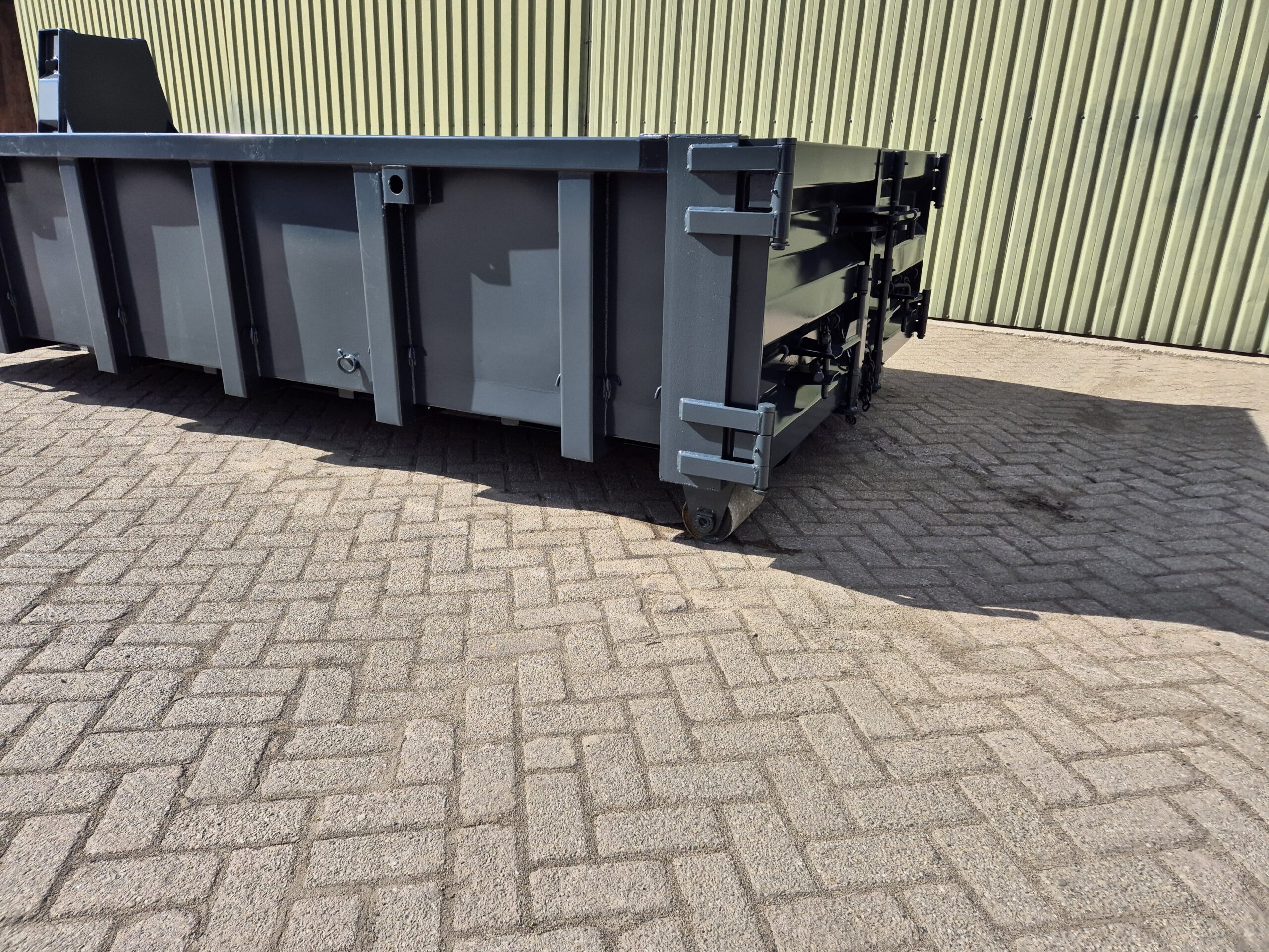 Nieuwe haakarm container standaard - 7m³ - 4m - antraciet grijs - Afbeelding 5