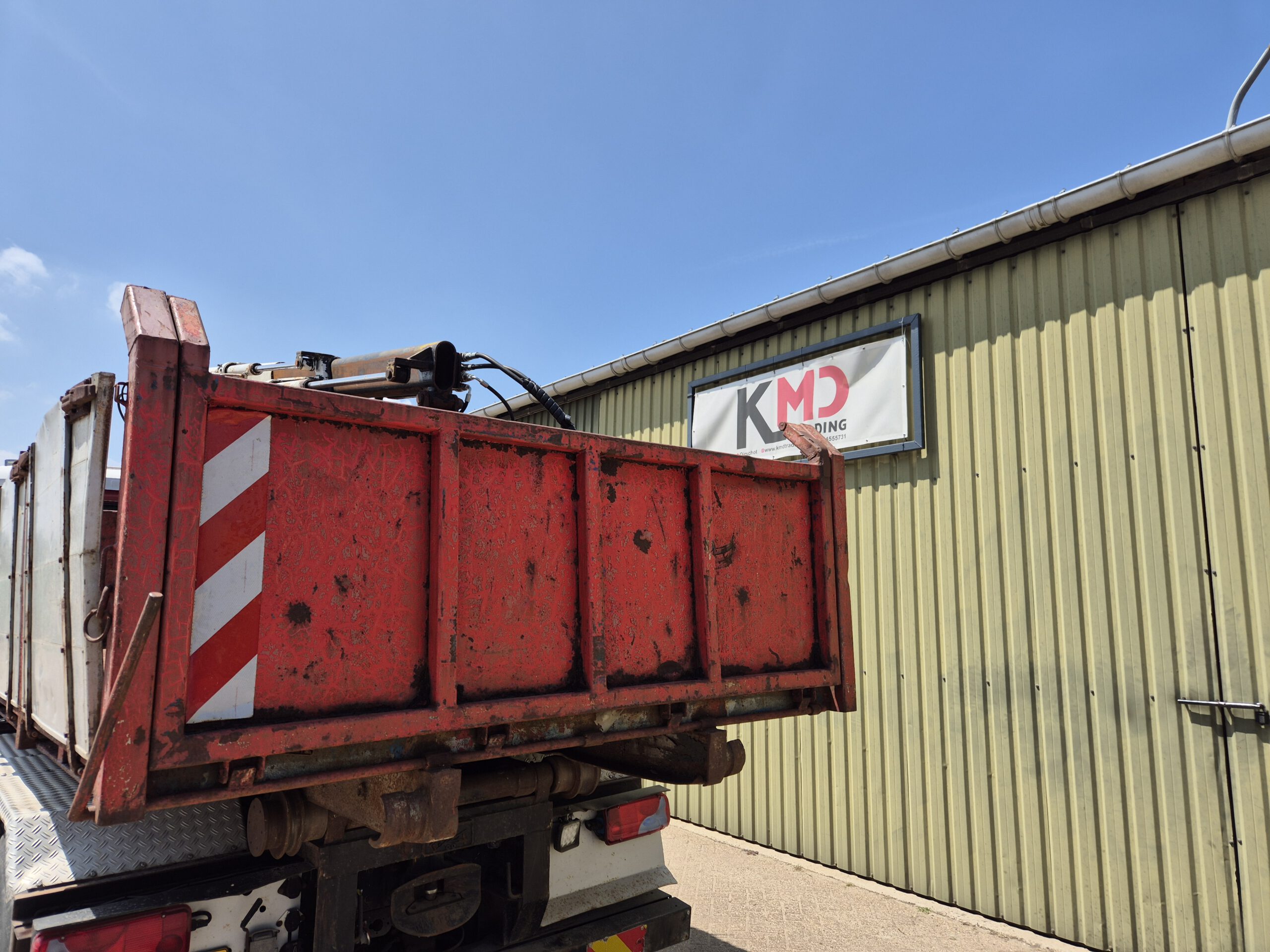 Gebruikte container met kraan - 6m - grijs/rood - Afbeelding 8