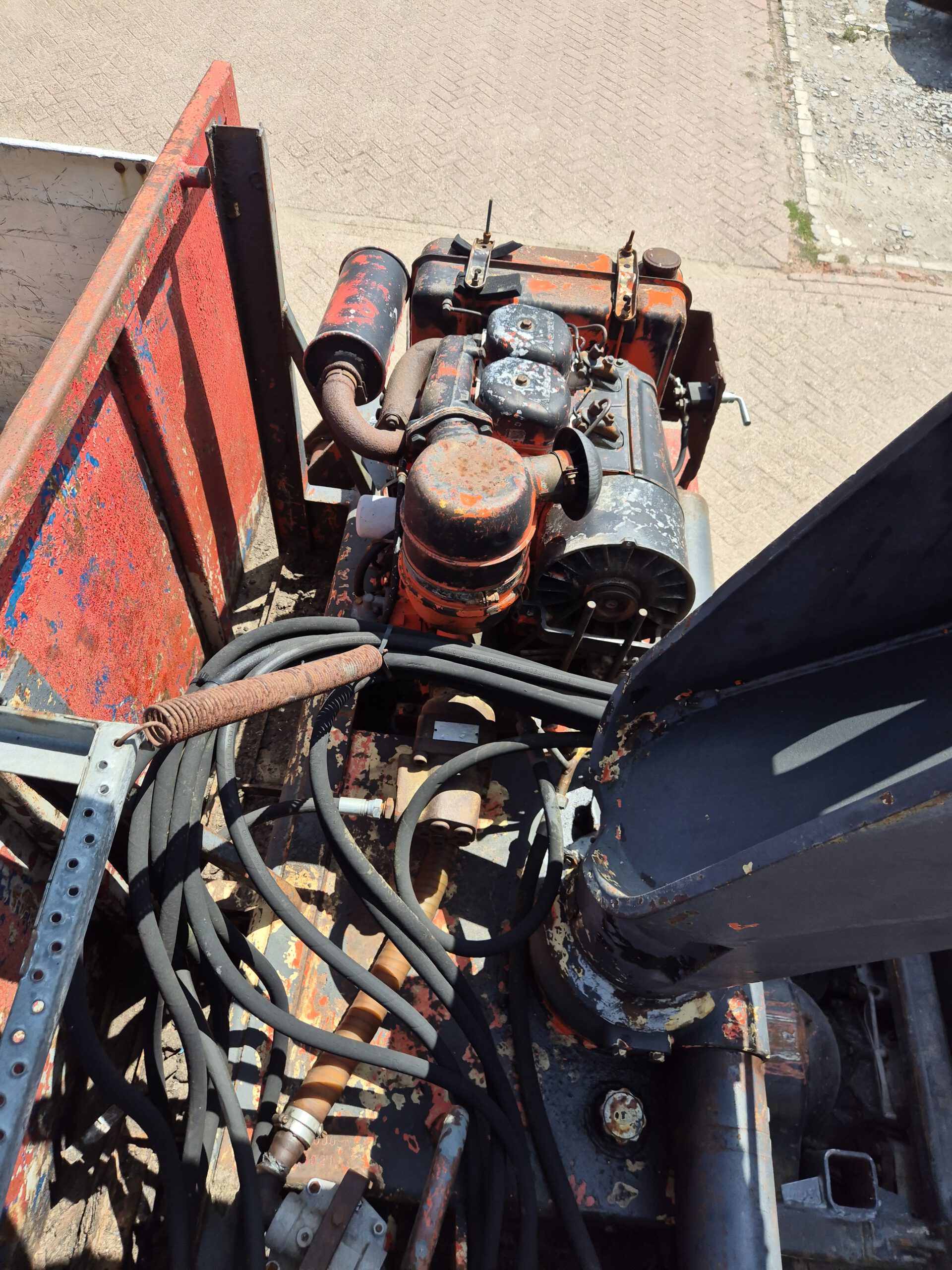 Gebruikte container met kraan - 6m - grijs/rood - Afbeelding 16