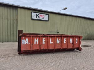 Rode gebruike haakarm container 6m3
