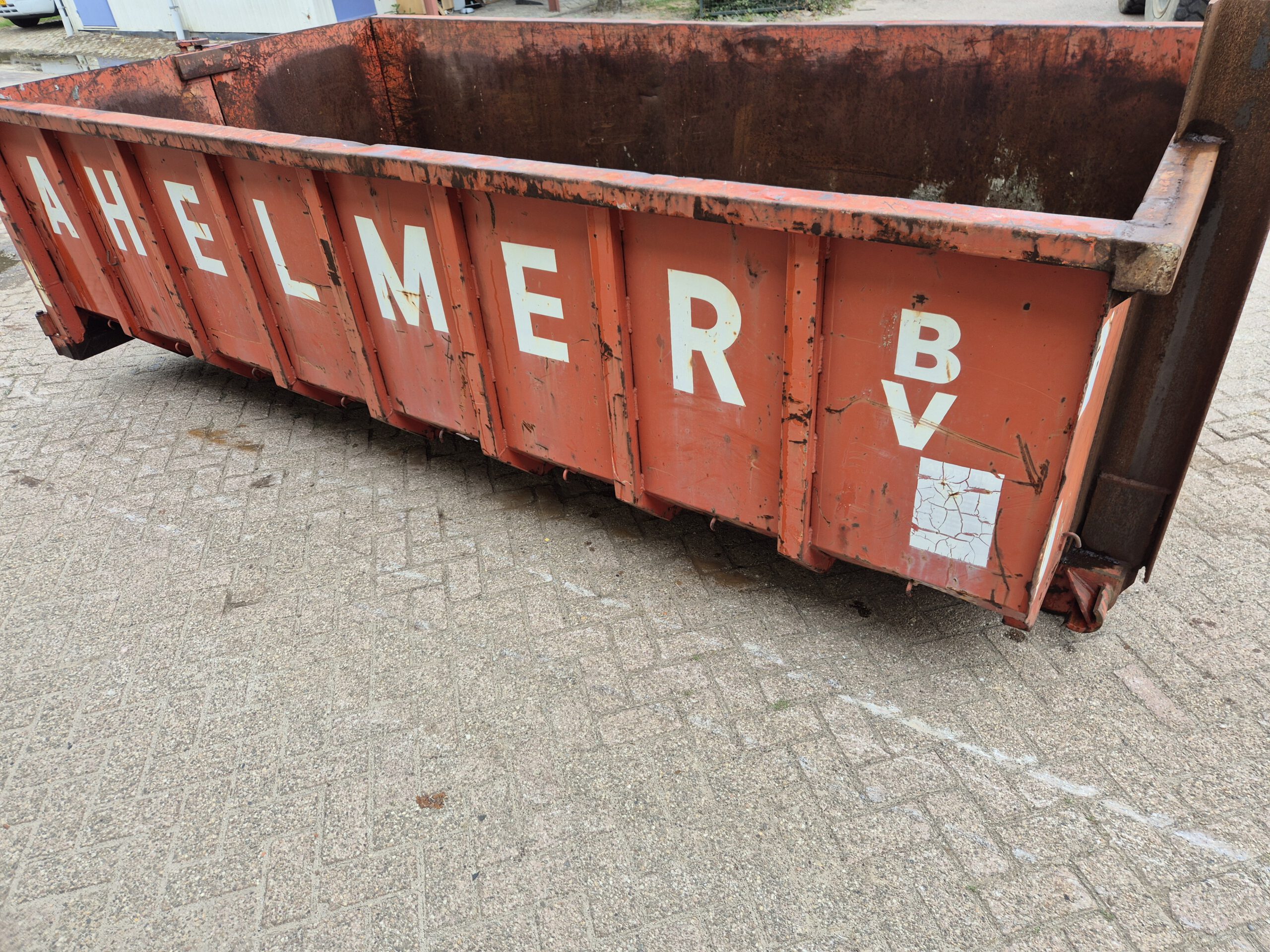 Gebruikte haakarm container - 6m³ - 4m - rood - Afbeelding 4