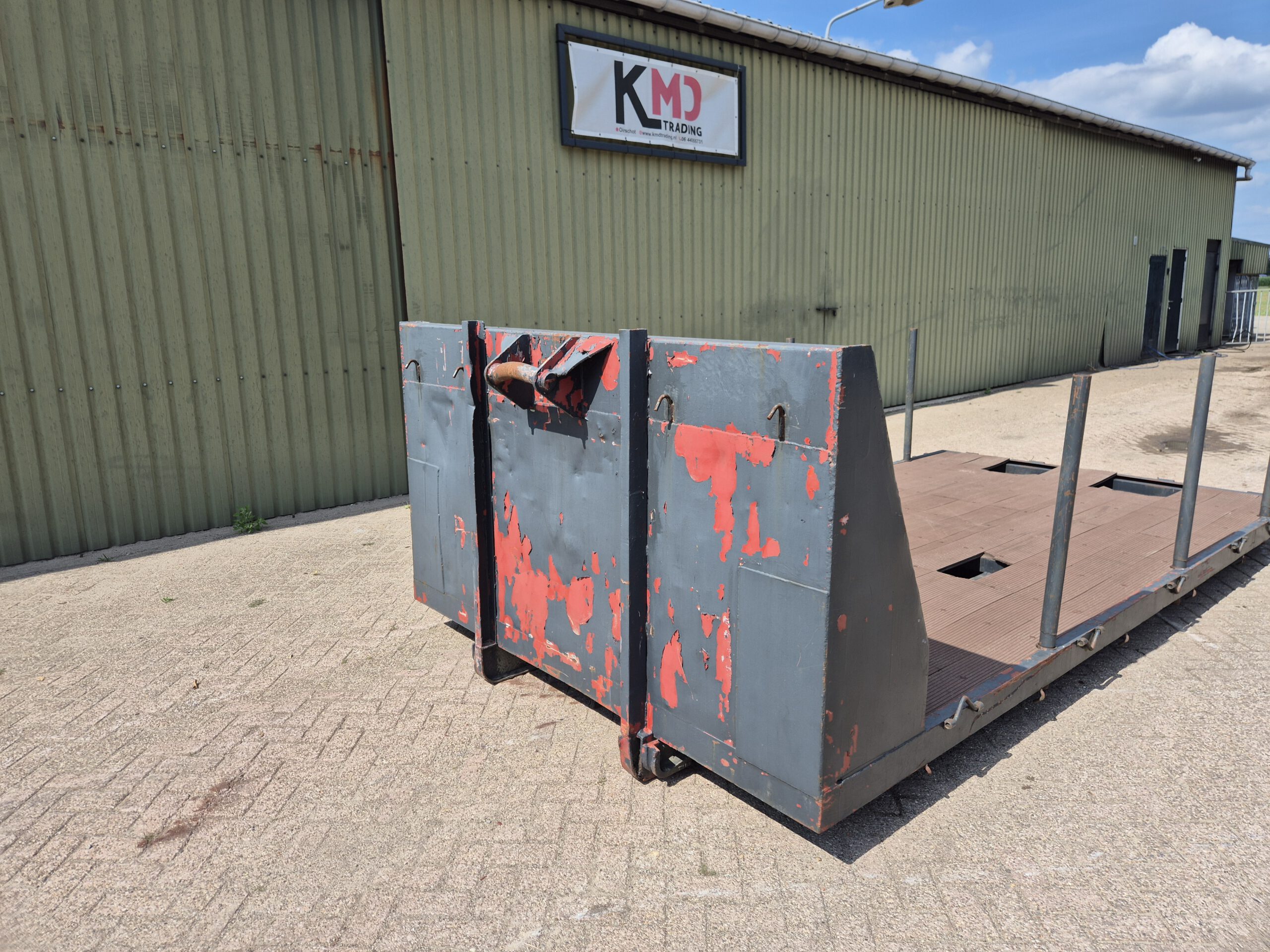 Gebruikte haakarm laadvloer - 5m x 2,5m - grijs - Afbeelding 2