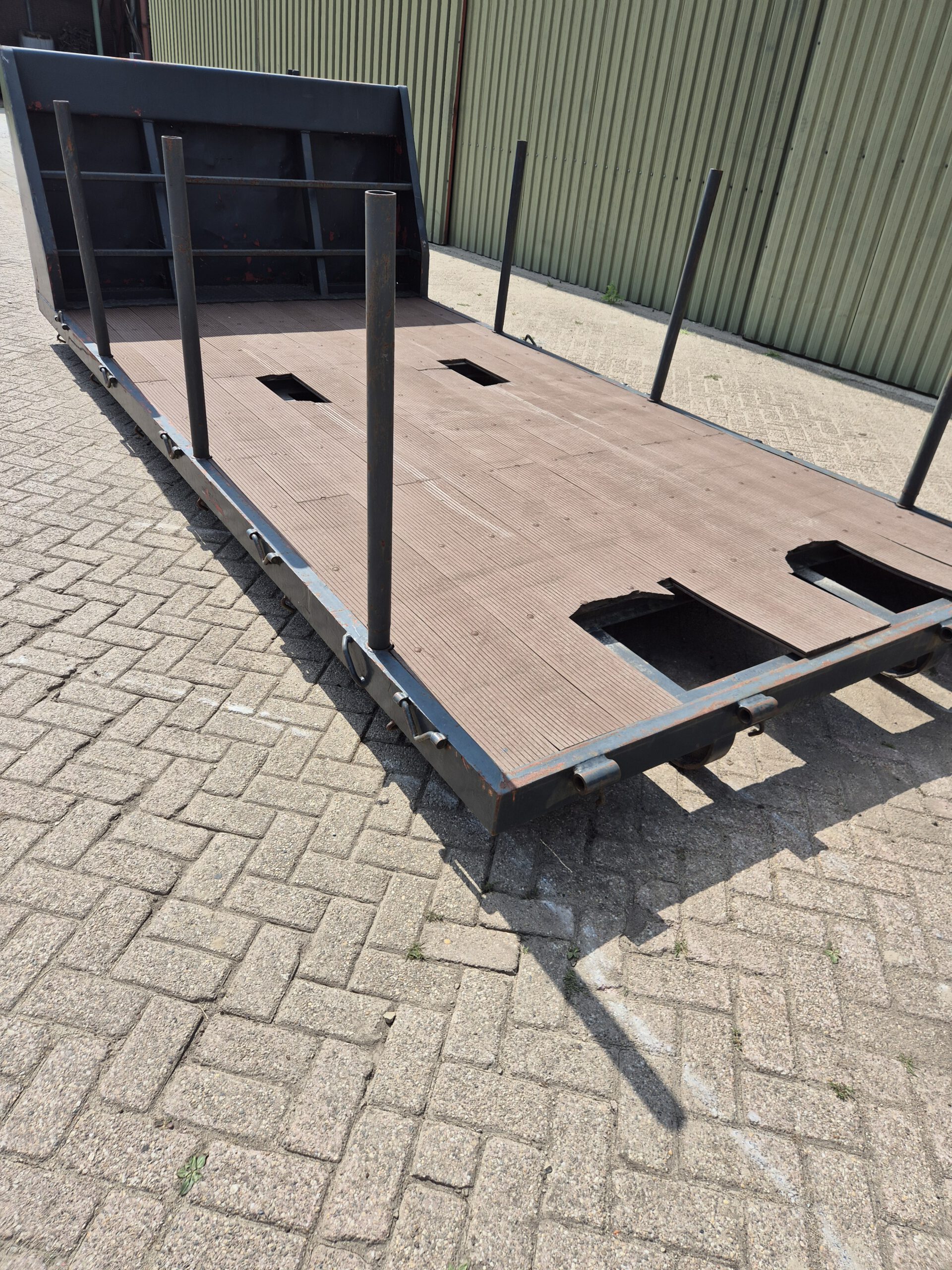 Gebruikte haakarm laadvloer - 5m x 2,5m - grijs - Afbeelding 5