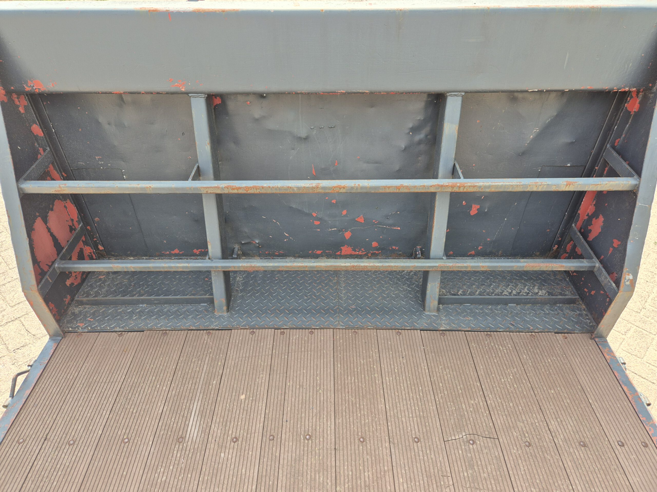 Gebruikte haakarm laadvloer - 5m x 2,5m - grijs - Afbeelding 7