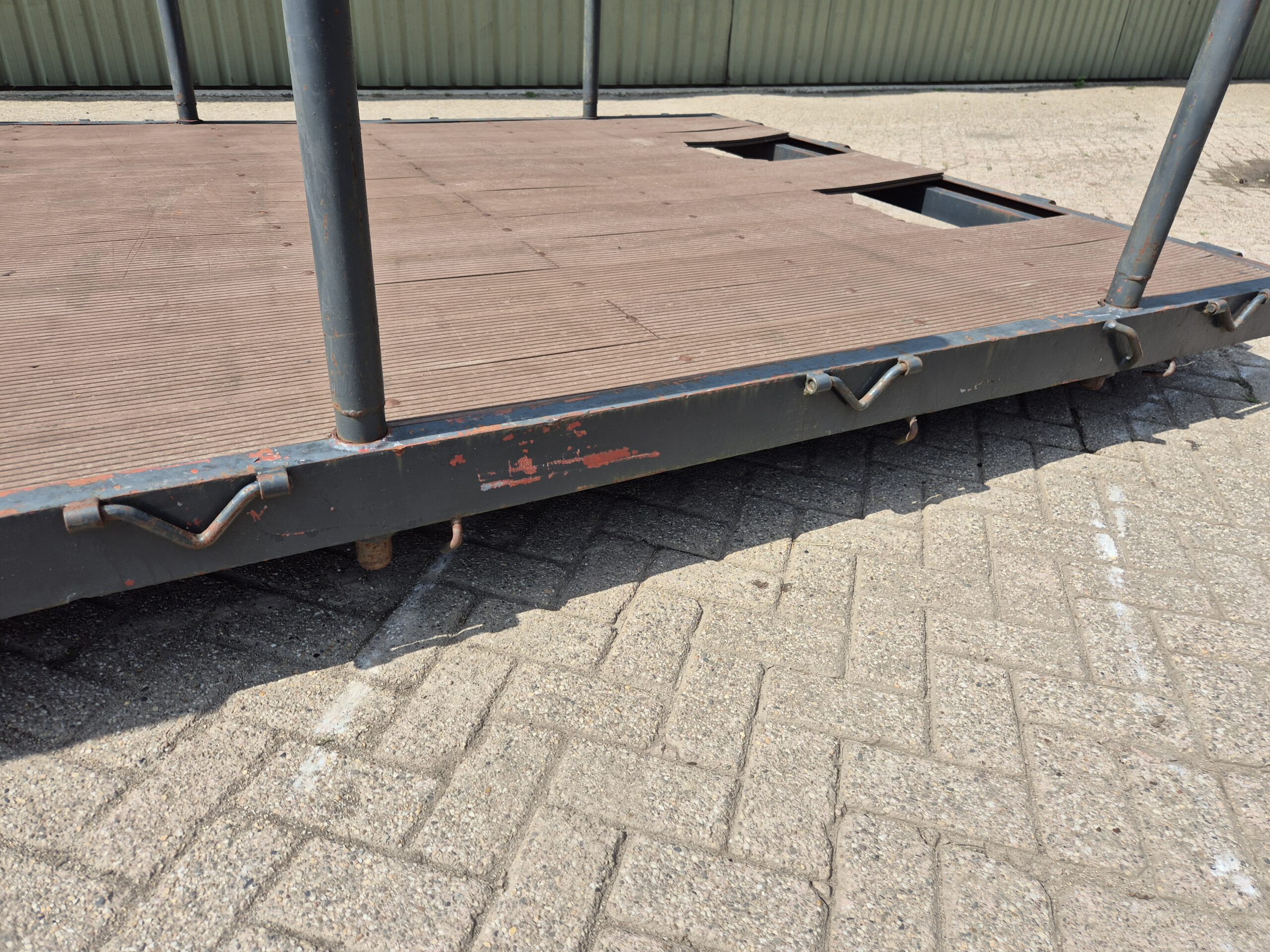 Gebruikte haakarm laadvloer - 5m x 2,5m - grijs - Afbeelding 8