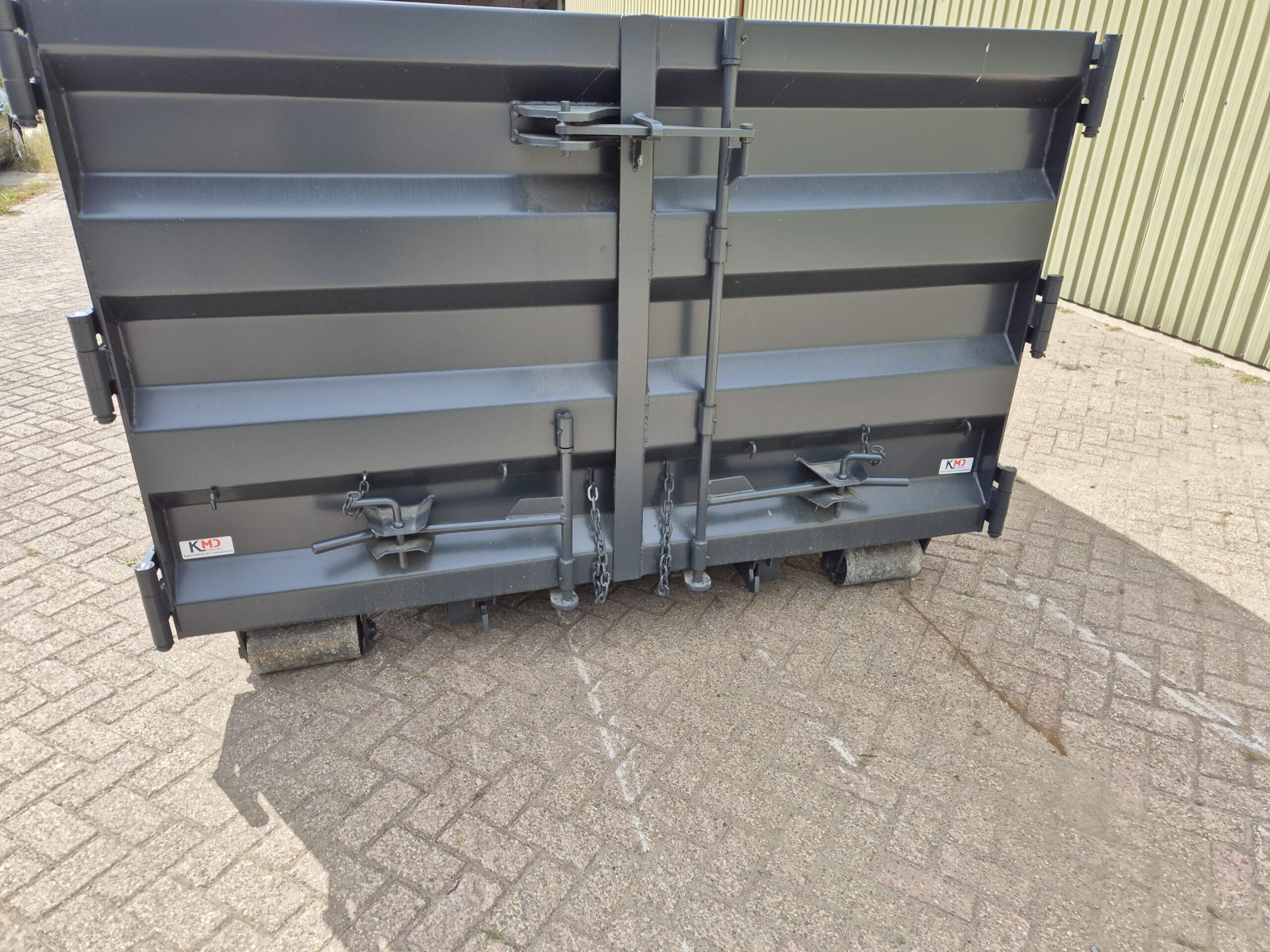 Nieuwe haakarm container standaard - 20m³ - 6m - antraciet grijs - Afbeelding 5