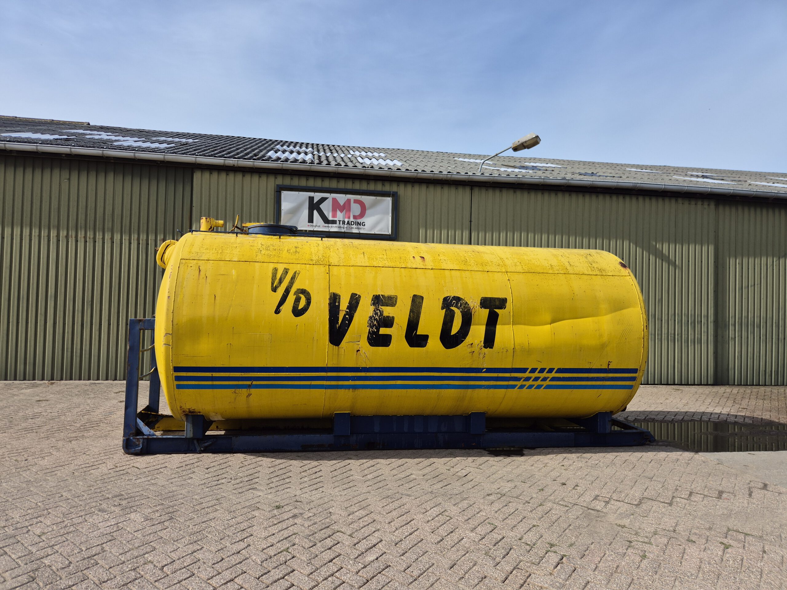 Gebruikte tankcontainer geel 21m3